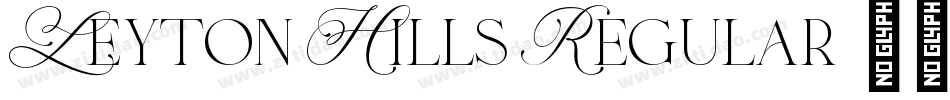 Leyton Hills Regular字体转换